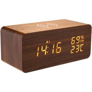 9. Houten Digitale wekker
