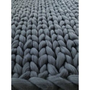 10. Homey & Stuff gebreide Merino Lontwollen deken